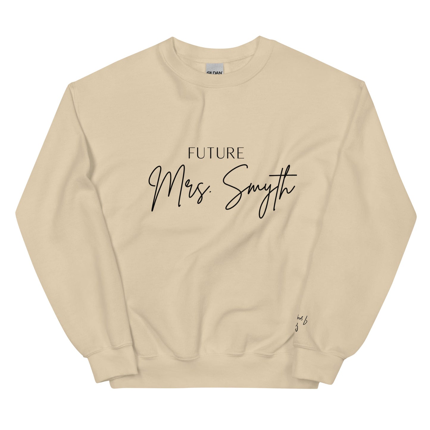 Future Mrs. [Custom Name] Sweatshirt – Elegant Bridal Jumper for Bride - To - Be UK & Ireland - FunPrint4You