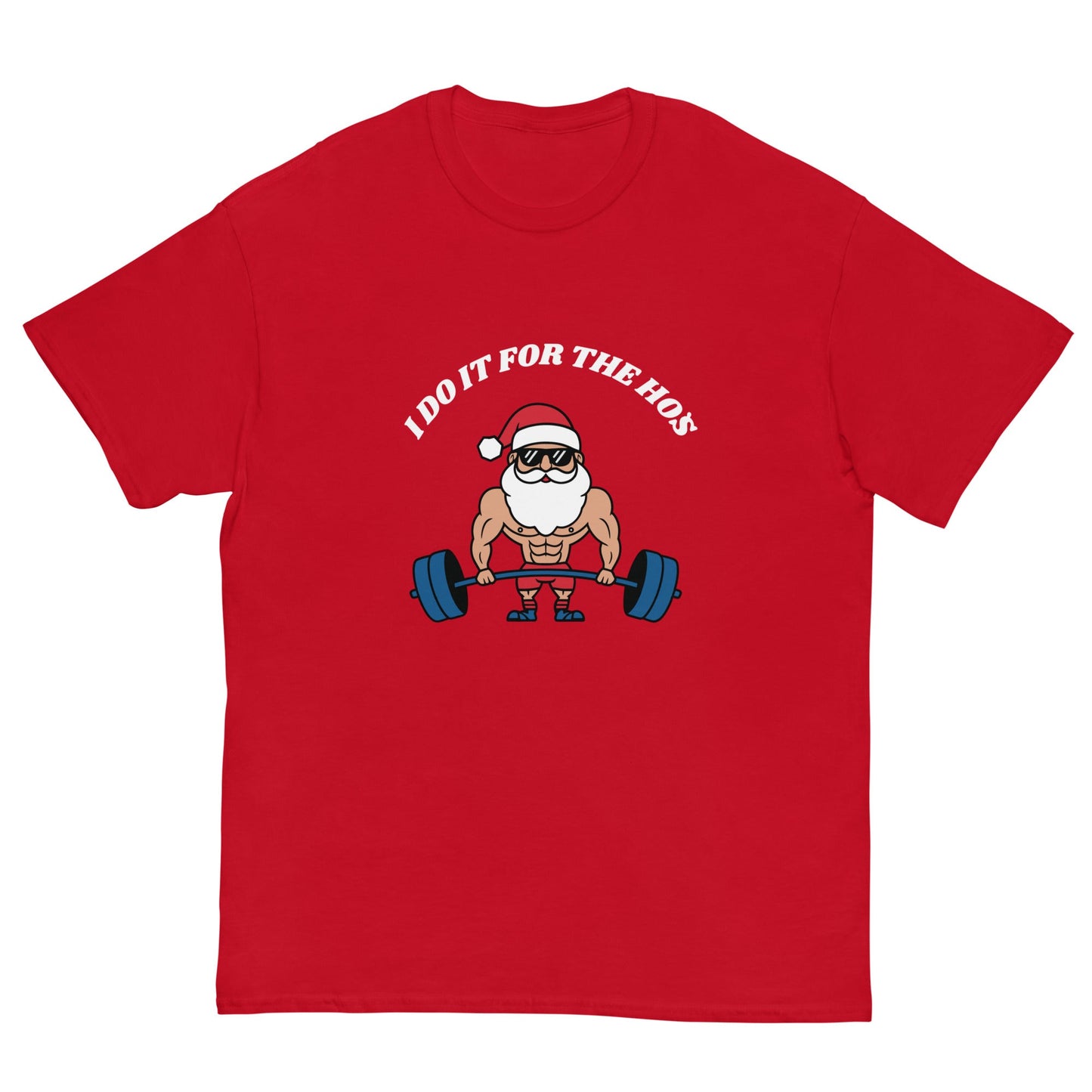 I Do It for the Hos – Funny Christmas Gym T-Shirt Ireland