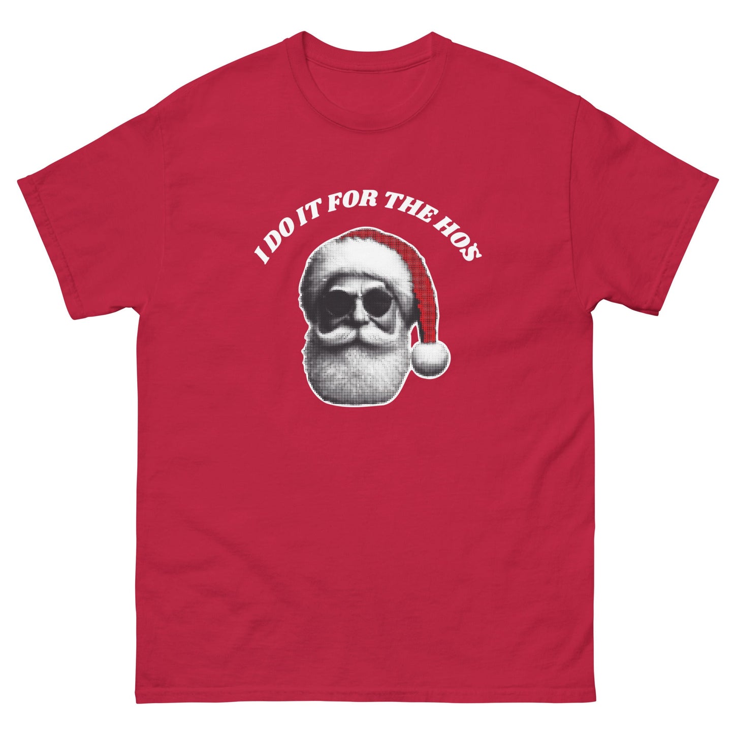 I Do It for the Hos – Funny Retro Santa Christmas T-Shirt Ireland