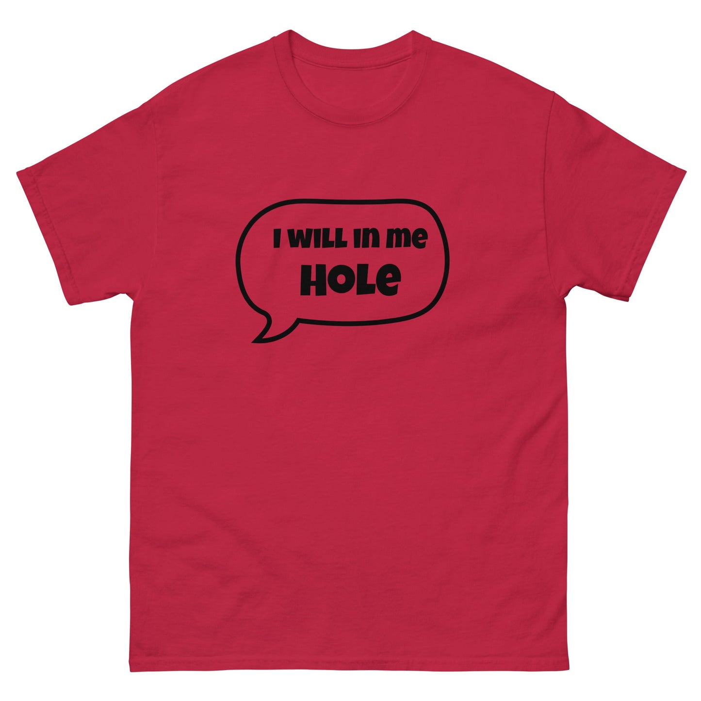 I Will in Me Hole T‑Shirt | Funny Irish Slang Tee | Humorous Irish Gift UK & Ireland - FunPrint4You