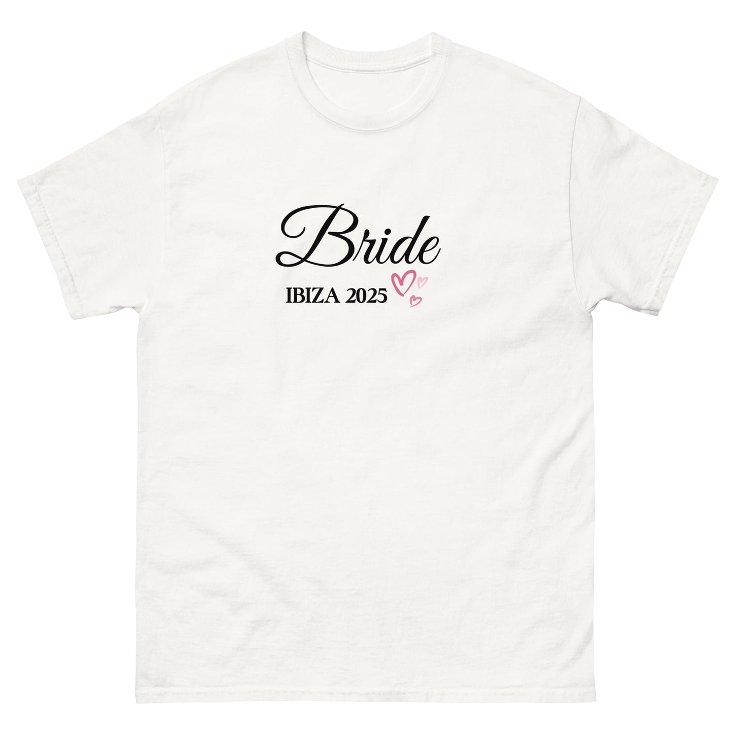 Ibiza 2025 Bride T‑Shirt – Custom Hen Party Tee, Destination Bride Shirt UK & Ireland - FunPrint4You