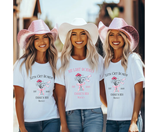 Let’s Get Rowdy Tee – Fun Hen Party Girls Night Shirt - FunPrint4You
