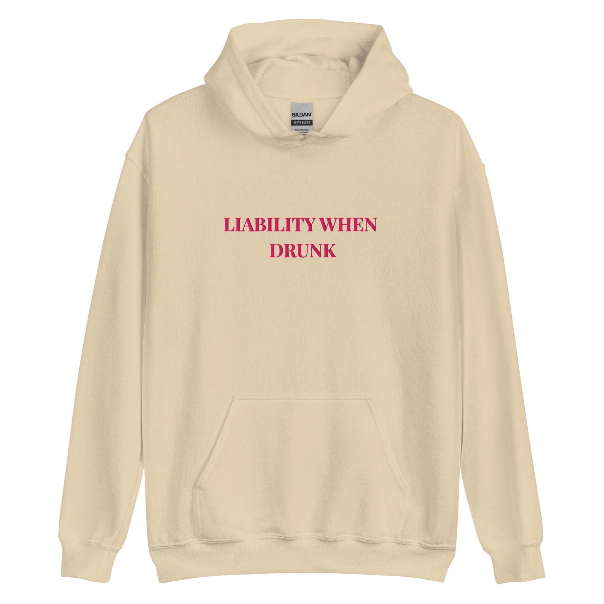Liability When Drunk Embroidered Hoodie – Funny Girls Trip Sweatshirt UK & Ireland - FunPrint4You