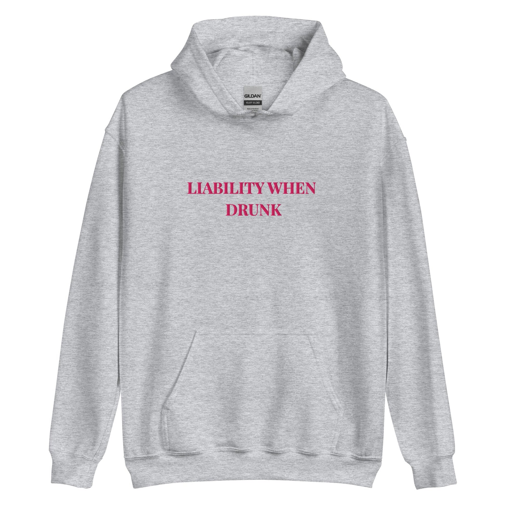 Liability When Drunk Embroidered Hoodie – Funny Girls Trip Sweatshirt UK & Ireland - FunPrint4You
