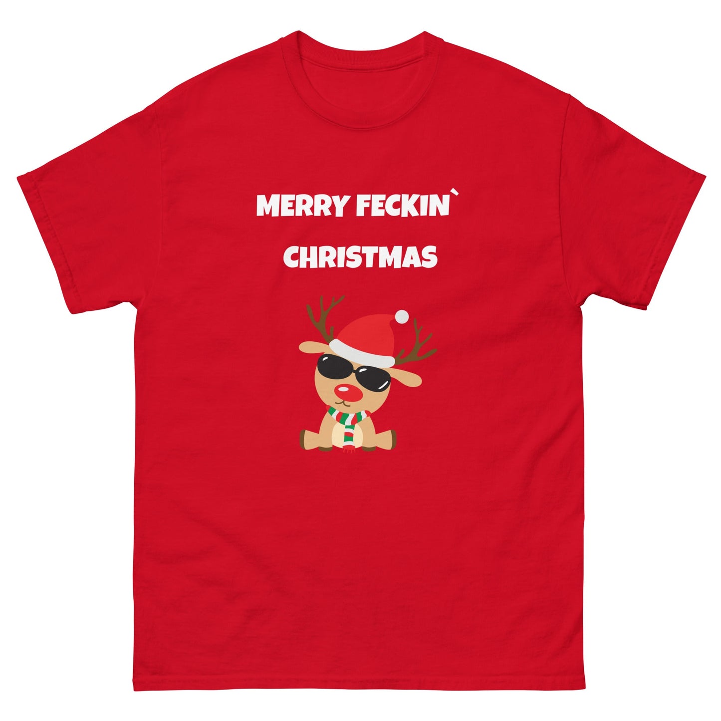 Merry Feckin’ Christmas – Cool Reindeer Funny T-Shirt