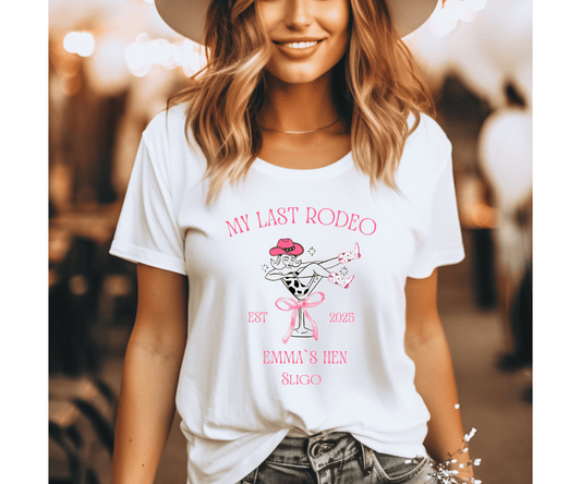 My Last Rodeo Tee – Western Bride Hen Party Shirt - FunPrint4You