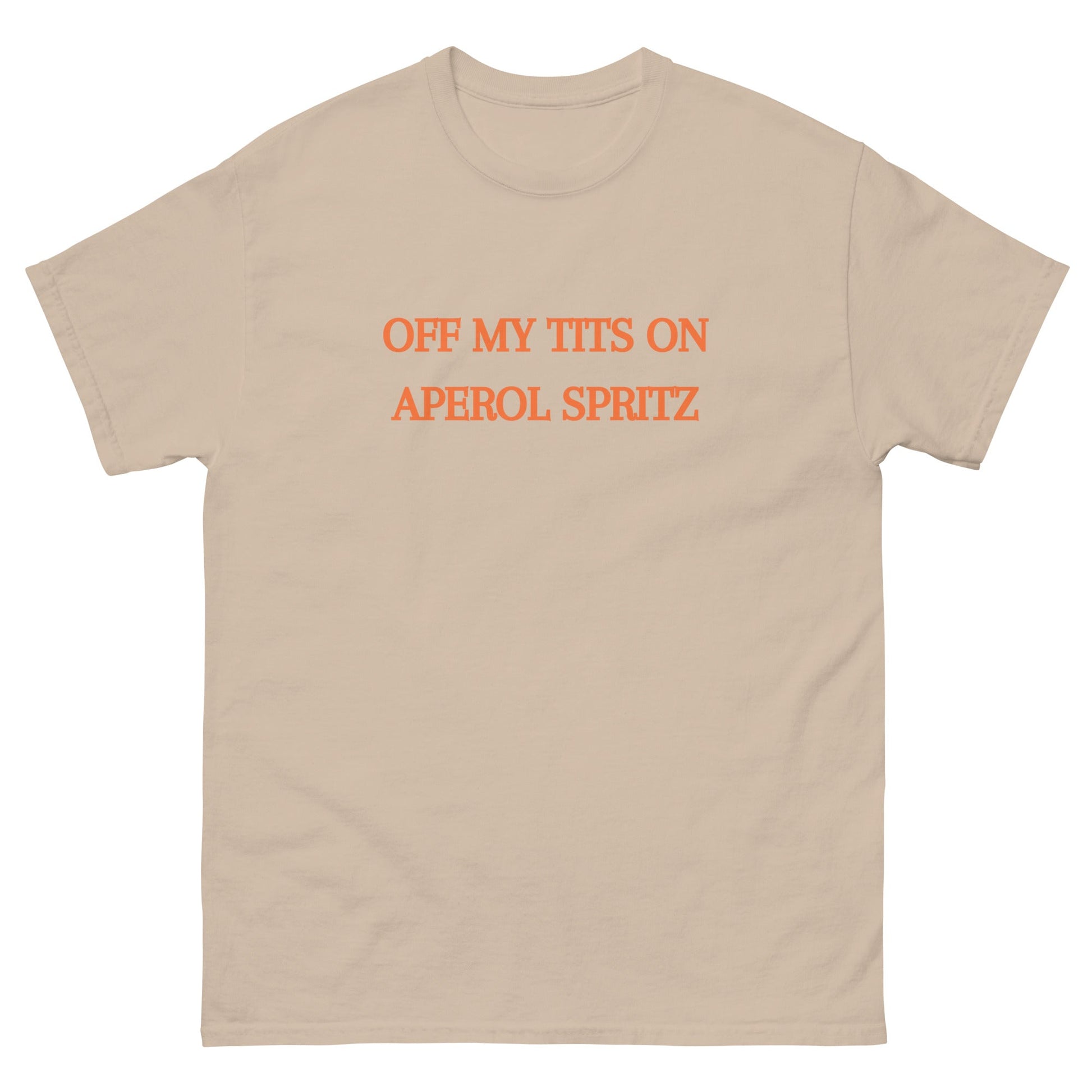 Off My Tits on Aperol Spritz T-Shirt – Funny Brunch Graphic Tee - FunPrint4You
