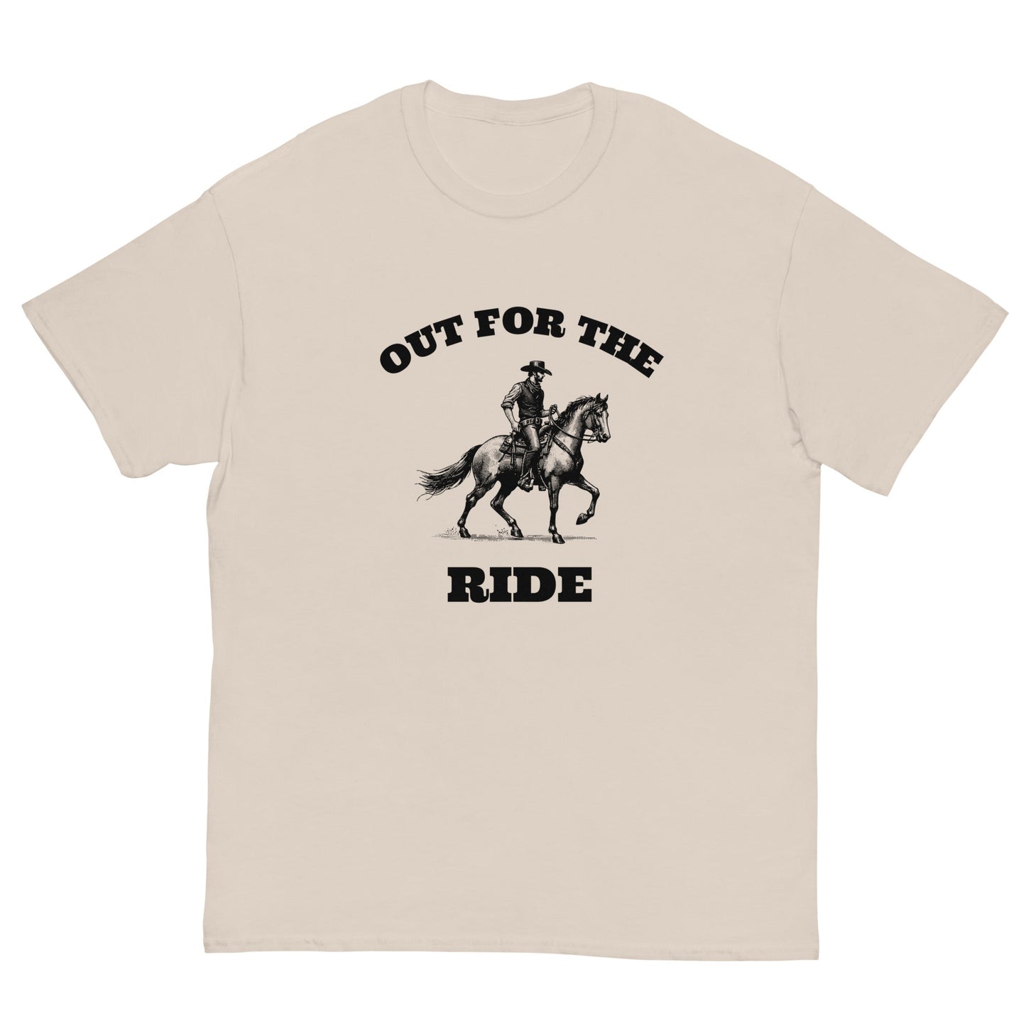 Out for the Ride Cowboy T‑Shirt | Funny Irish Night Out Tee - FunPrint4You