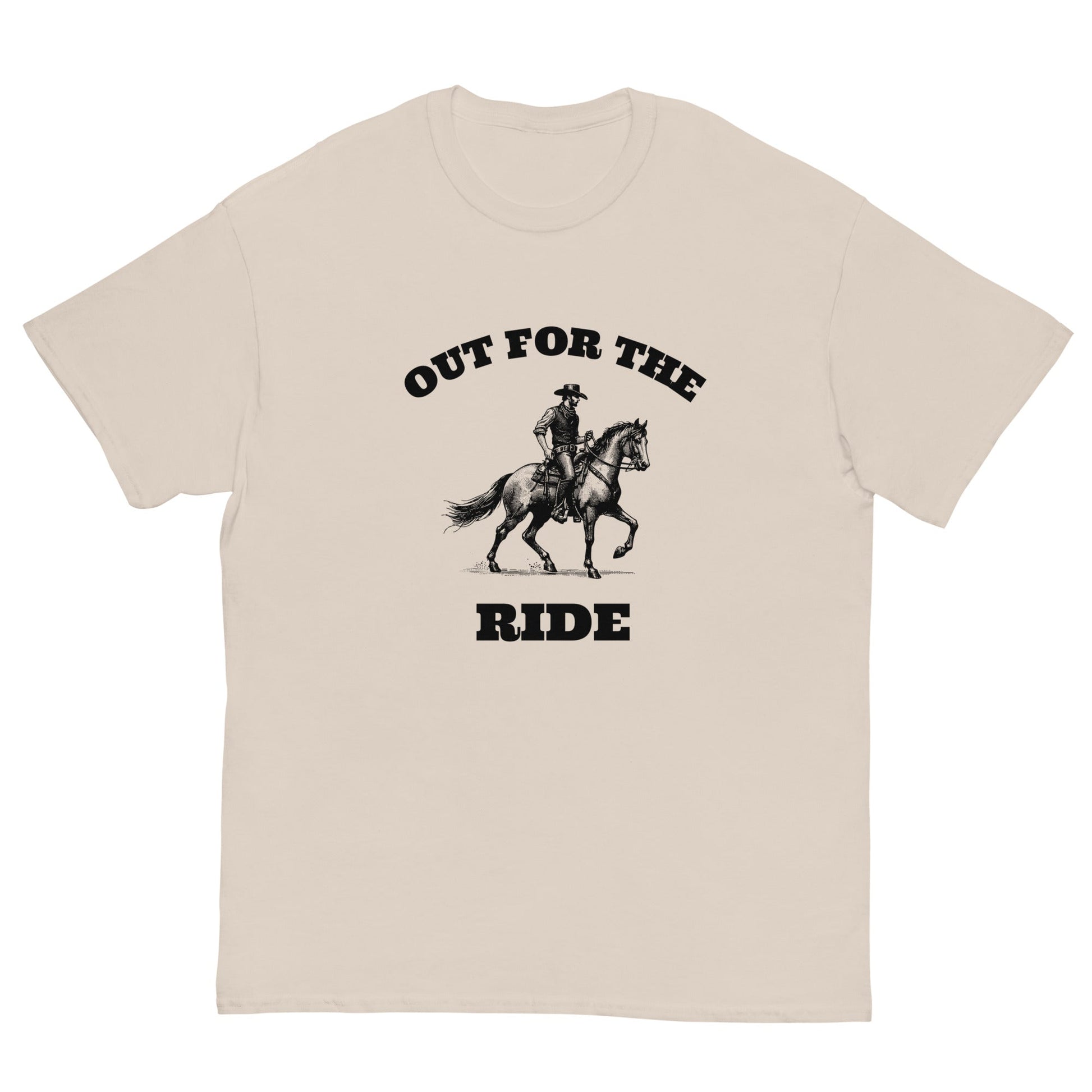 Out for the Ride Cowboy T‑Shirt | Funny Irish Night Out Tee - FunPrint4You