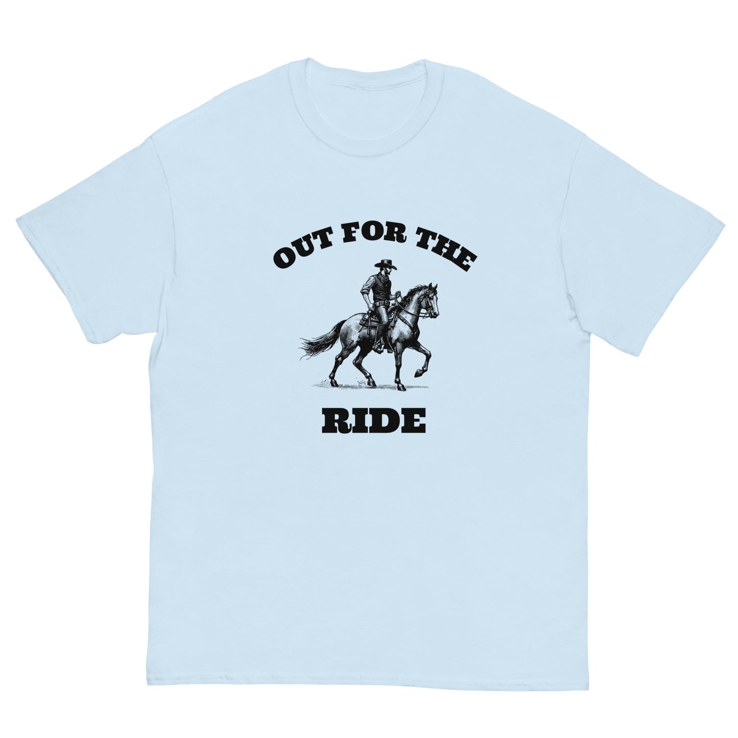 Out for the Ride Cowboy T‑Shirt | Funny Irish Night Out Tee - FunPrint4You