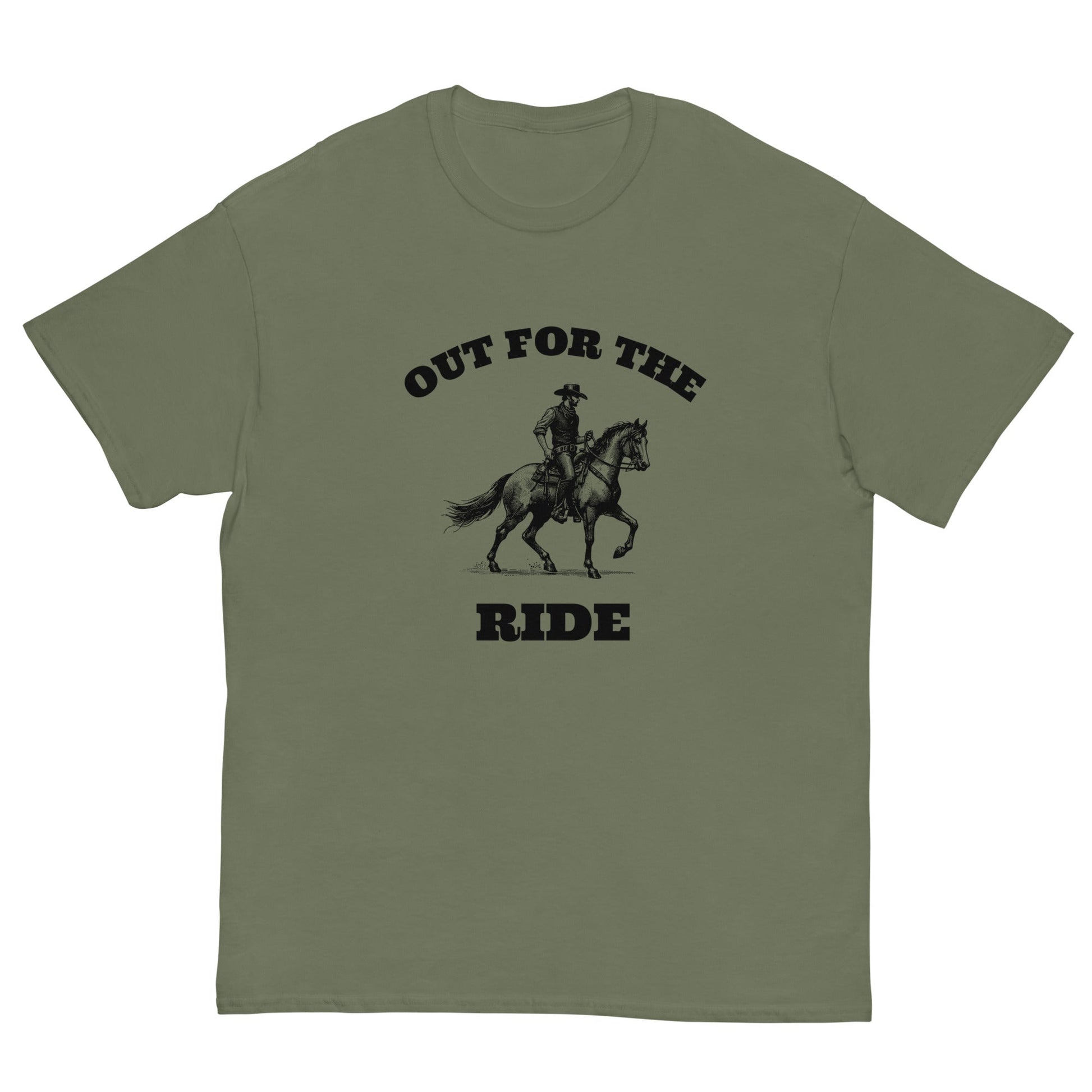 Out for the Ride Cowboy T‑Shirt | Funny Irish Night Out Tee - FunPrint4You