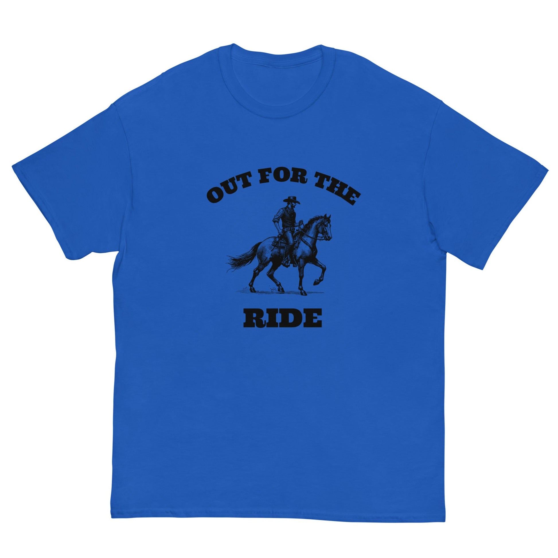Out for the Ride Cowboy T‑Shirt | Funny Irish Night Out Tee - FunPrint4You