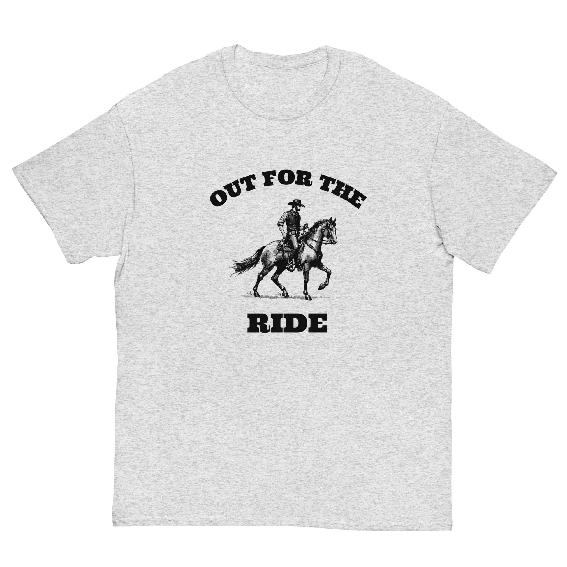 Out for the Ride Cowboy T‑Shirt | Funny Irish Night Out Tee - FunPrint4You