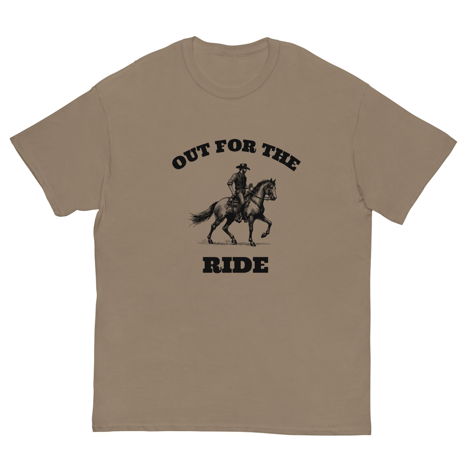 Out for the Ride Cowboy T‑Shirt | Funny Irish Night Out Tee - FunPrint4You