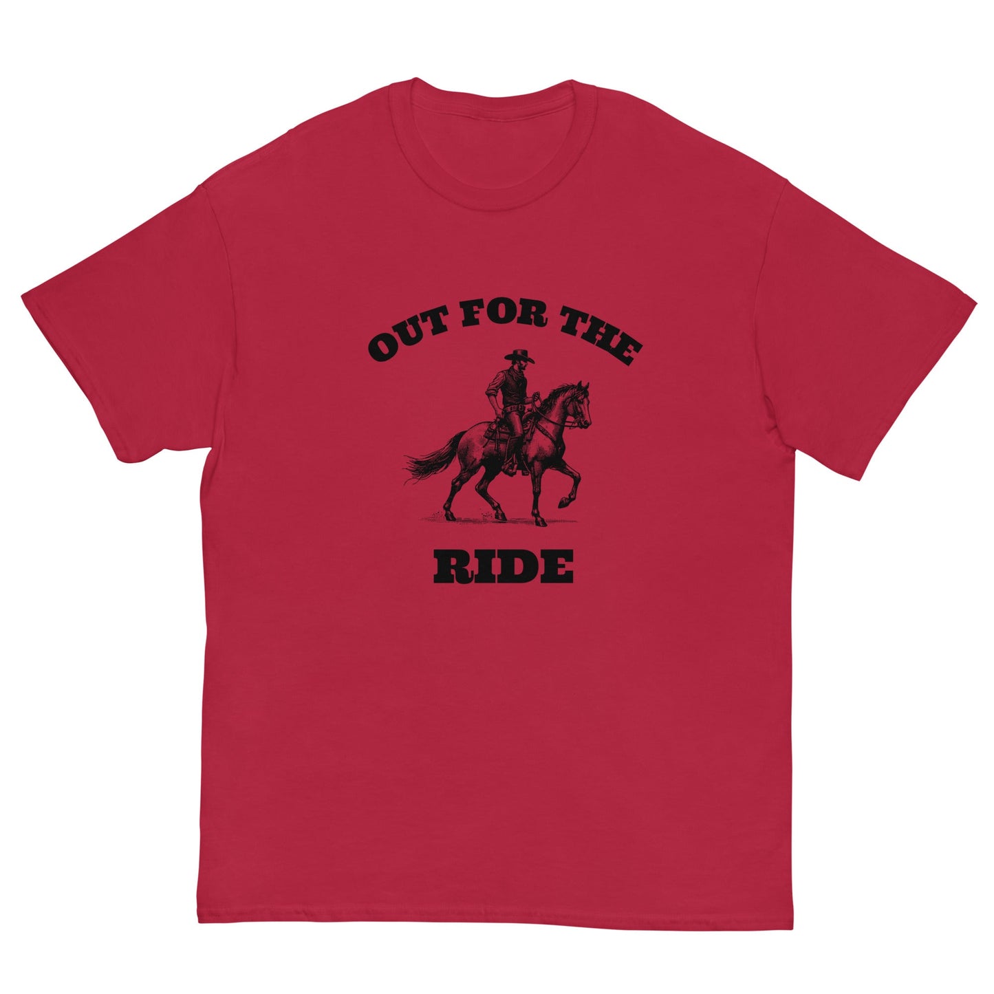 Out for the Ride Cowboy T‑Shirt | Funny Irish Night Out Tee - FunPrint4You