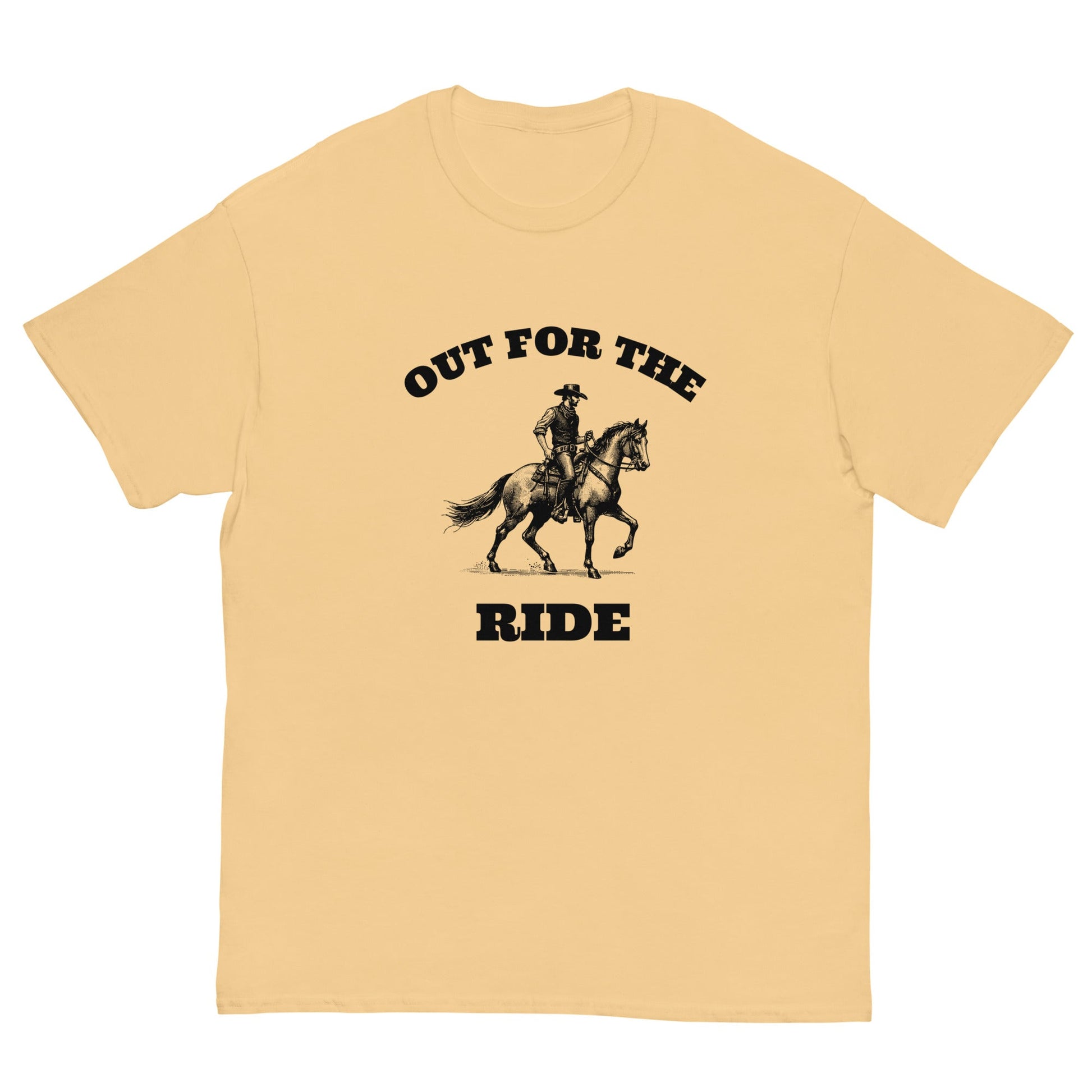 Out for the Ride Cowboy T‑Shirt | Funny Irish Night Out Tee - FunPrint4You