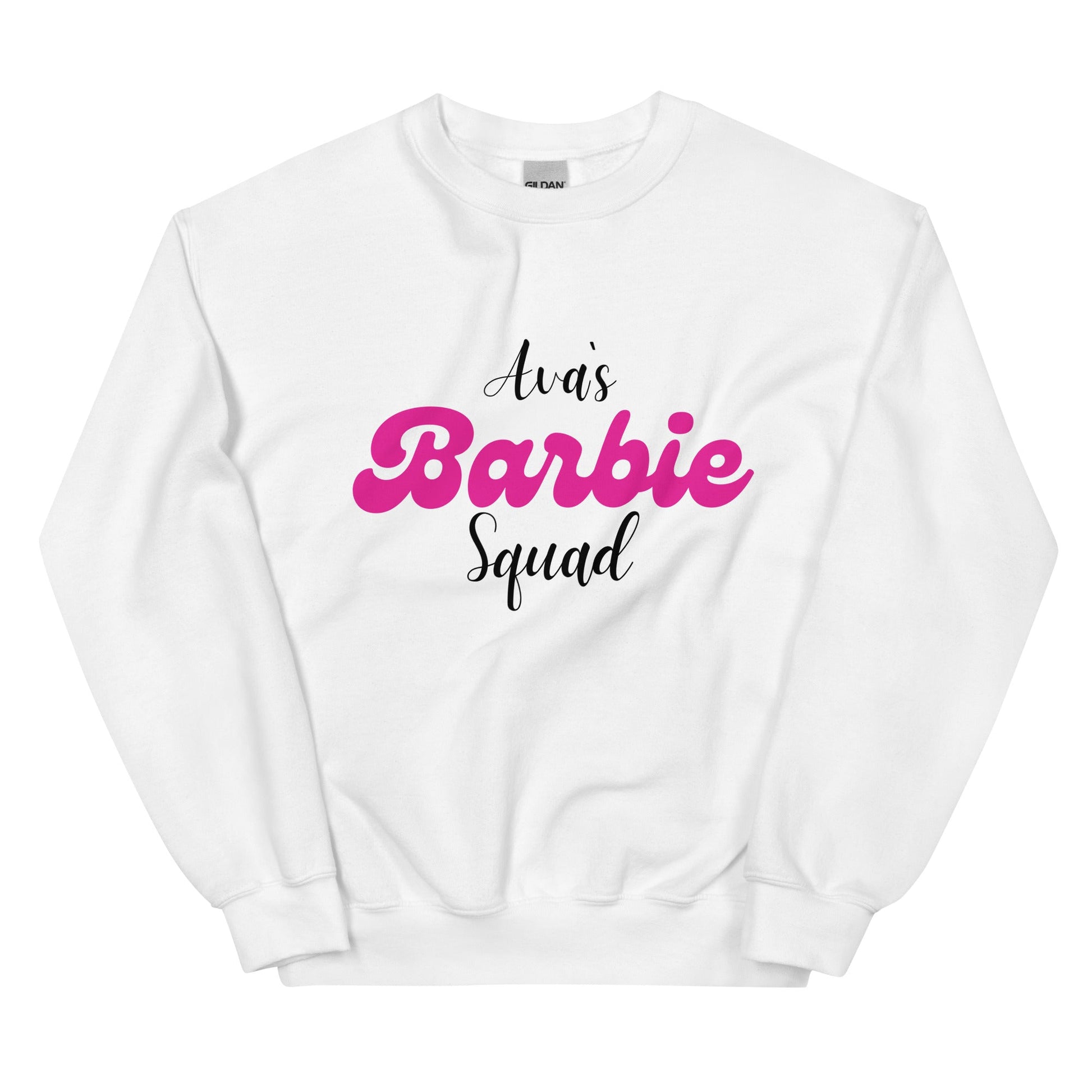 Party Vibes Sweatshirt – Unisex Barbiecore Hen Party Crewneck, Matching Squad Sweatshirt for Hen Do & Girls Trip, UK & Ireland - FunPrint4You