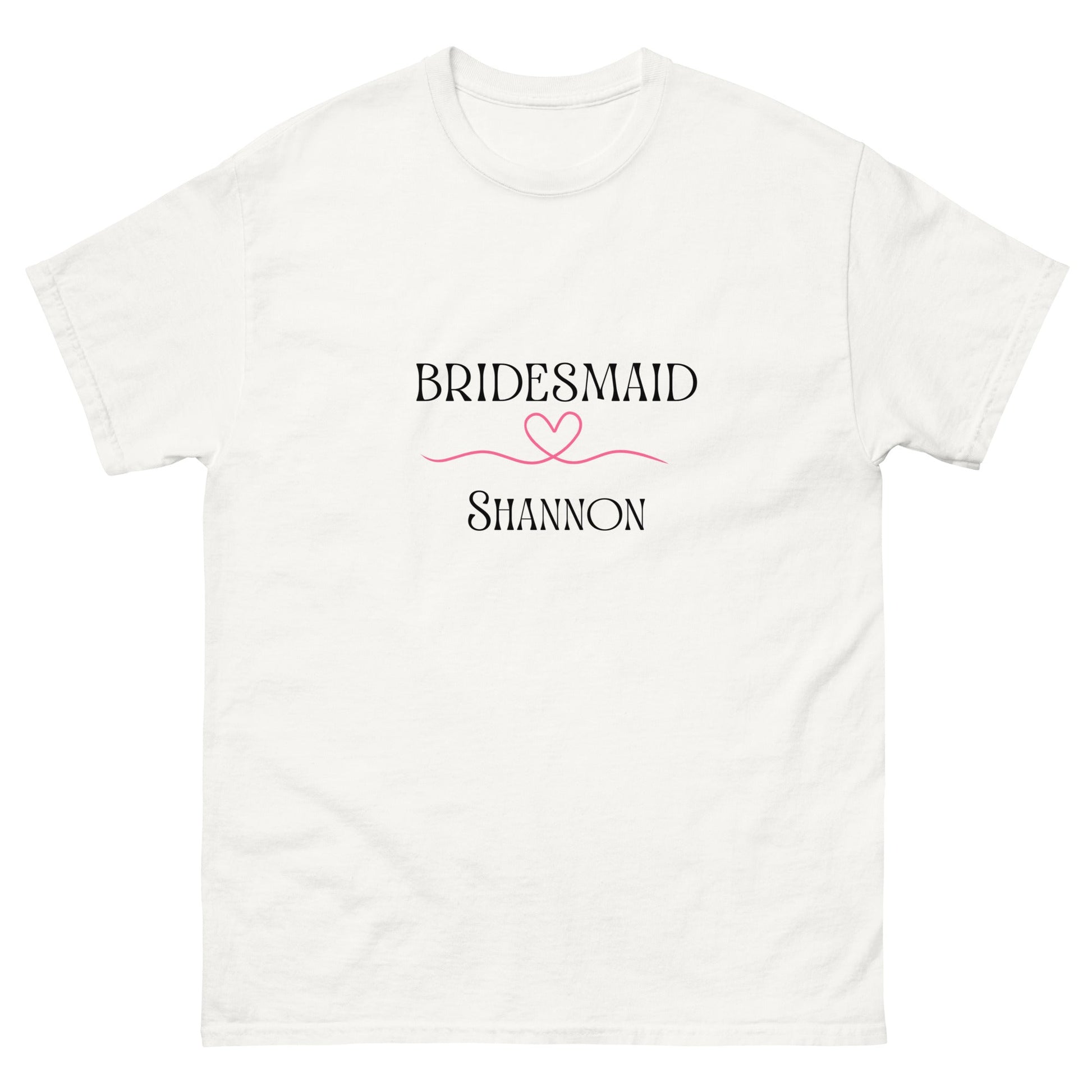 Personalised Bridesmaid T-Shirt with Name | Hen Party Custom Tee | Wedding Morning Outfit | Bridal Shower Gift | UK & Ireland - FunPrint4You