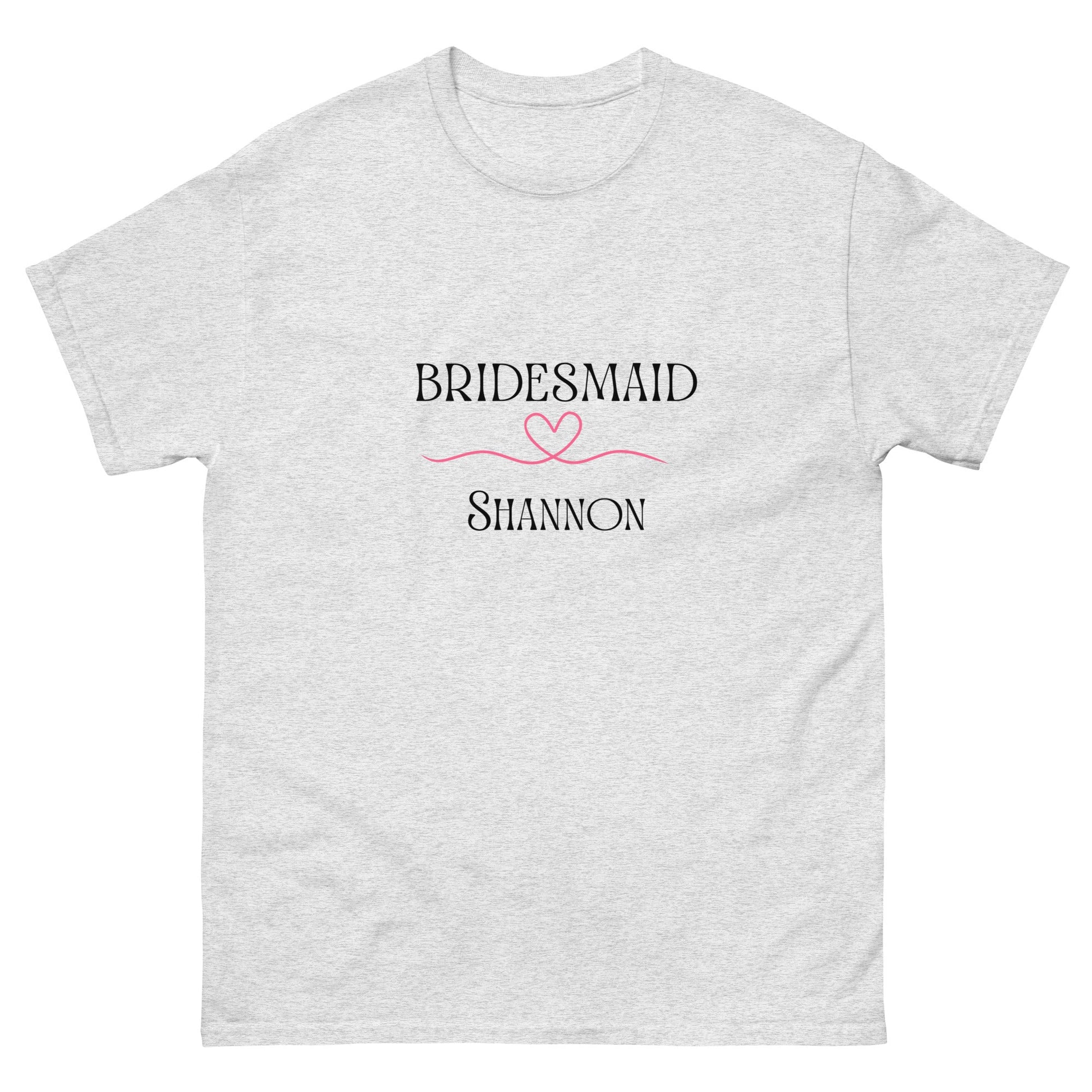 Personalised Bridesmaid T-Shirt with Name | Hen Party Custom Tee | Wedding Morning Outfit | Bridal Shower Gift | UK & Ireland - FunPrint4You