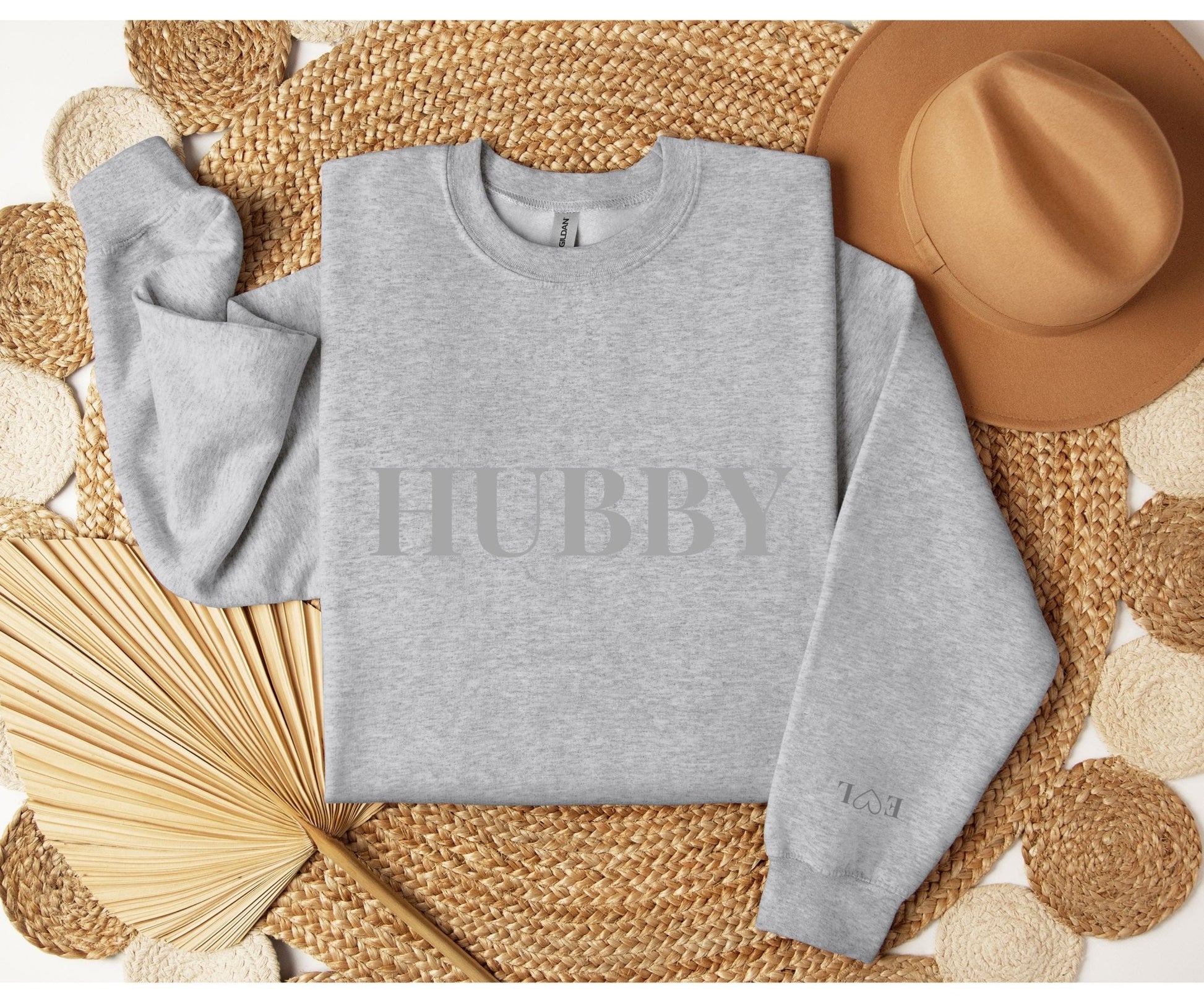Personalised Hubby Embroidered Jumper - Uk & Ireland - FunPrint4You