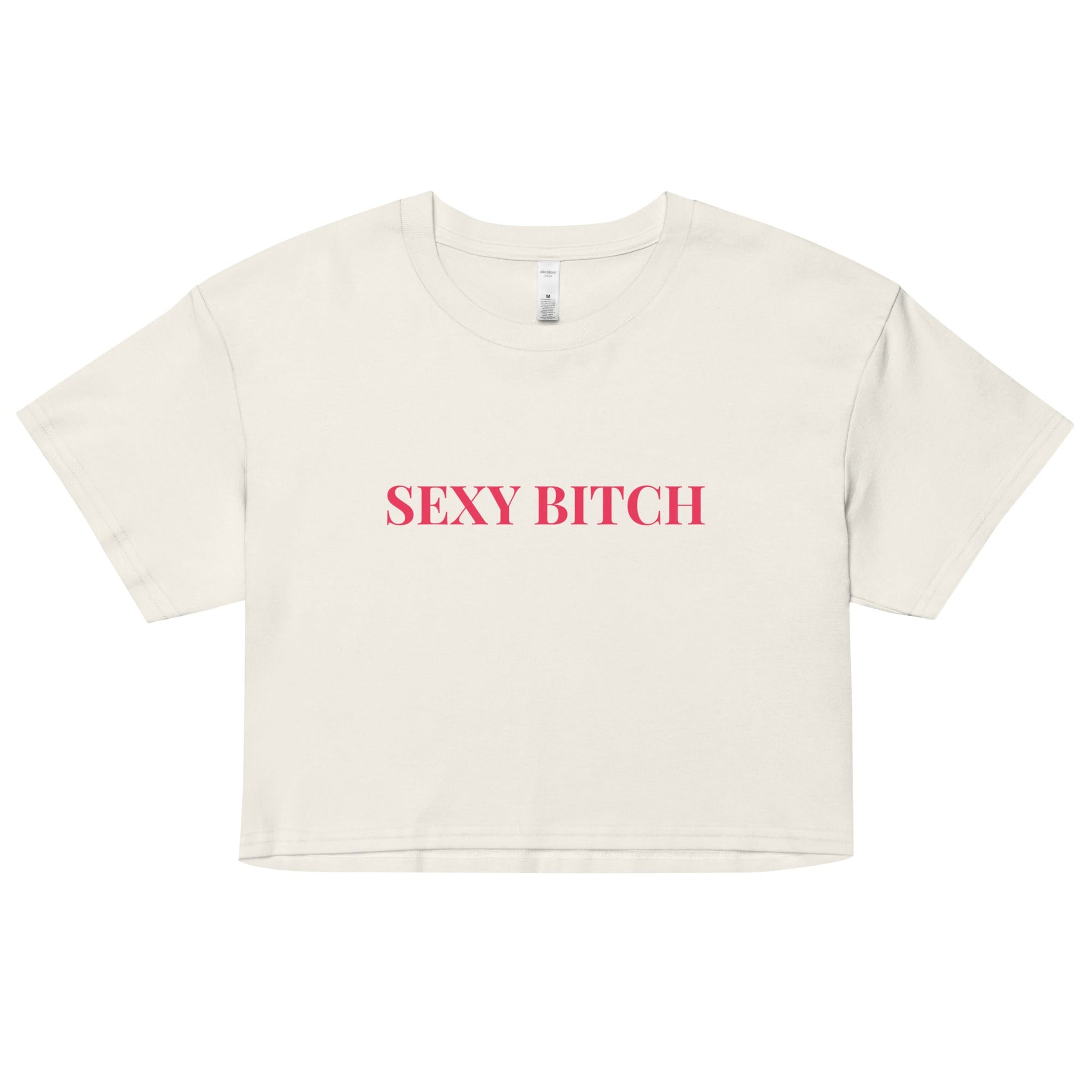Sexy Bitch Crop Top – Bold Fitted Slogan Tee for Girls’ Nights Out UK & Ireland - FunPrint4You