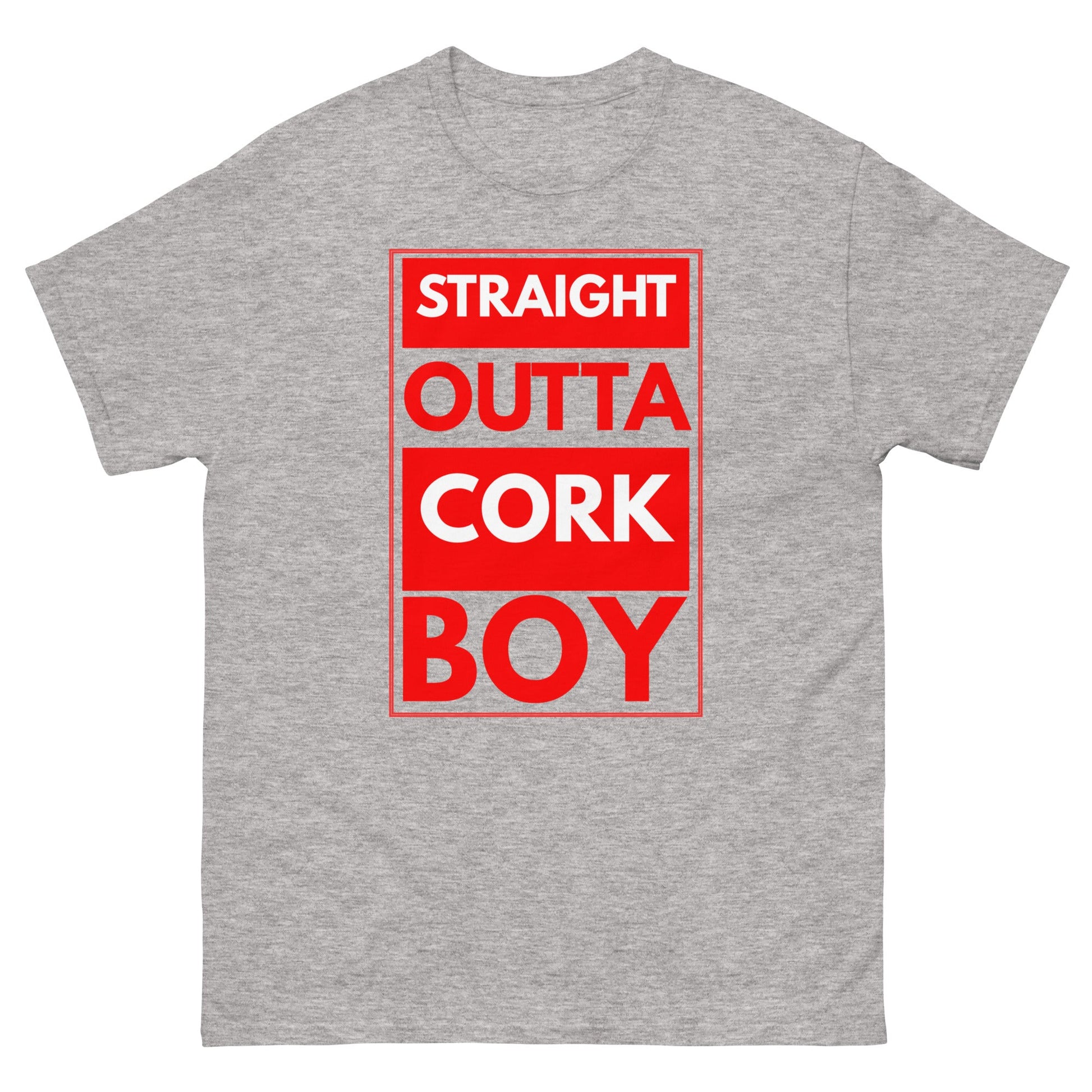 Straight Outta Cork Boy T-Shirt | Funny Irish Tee - FunPrint4You