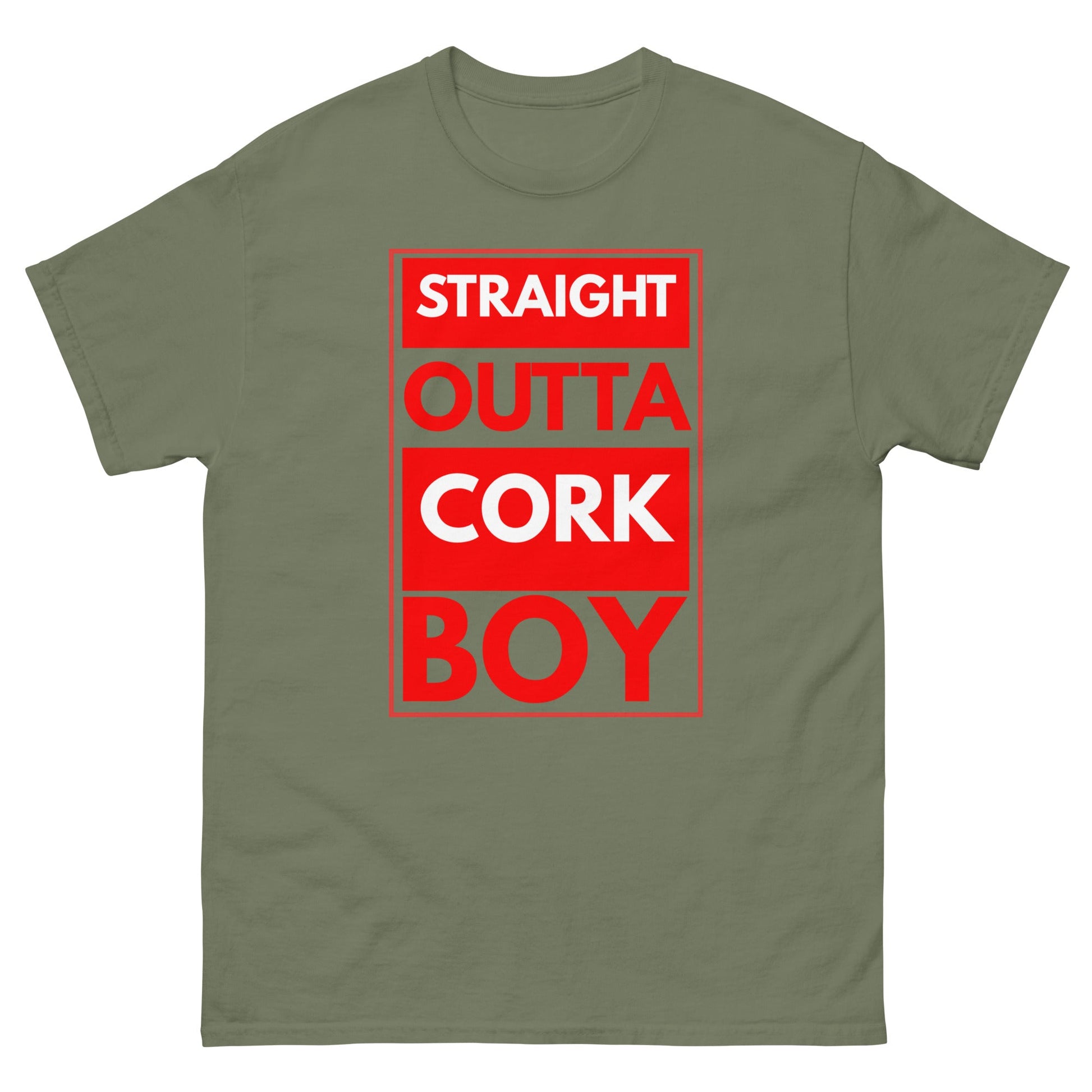 Straight Outta Cork Boy T-Shirt | Funny Irish Tee - FunPrint4You