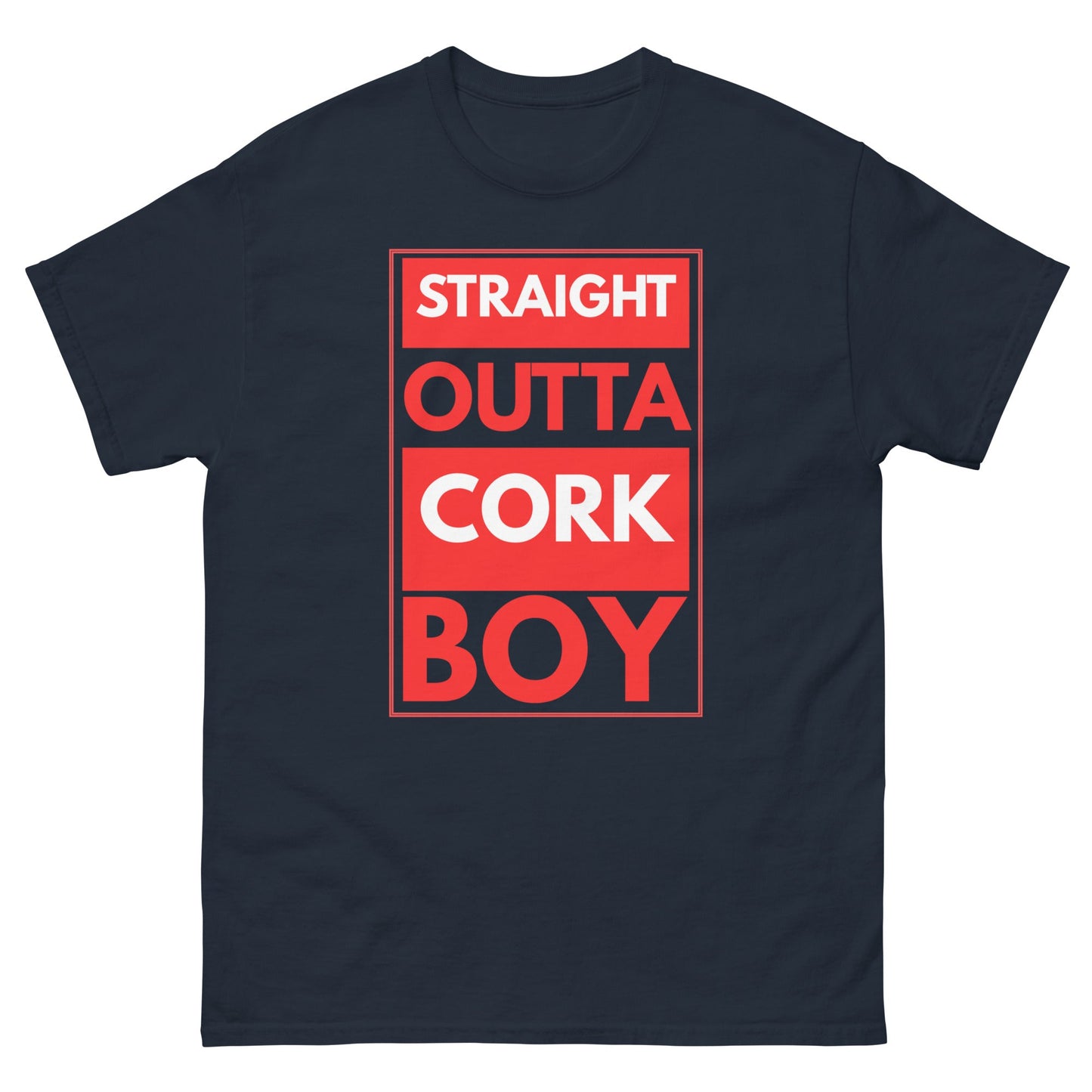 Straight Outta Cork Boy T-Shirt | Funny Irish Tee - FunPrint4You