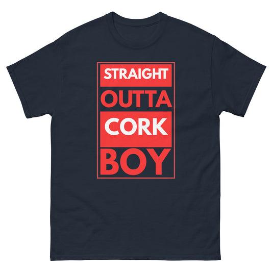 Straight Outta Cork Boy T-Shirt | Funny Irish Tee - FunPrint4You