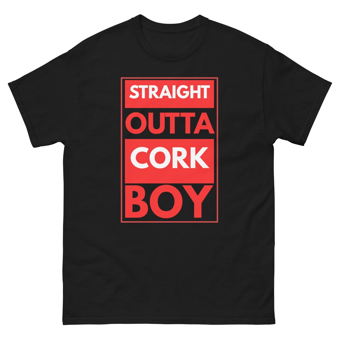Straight Outta Cork Boy T-Shirt | Funny Irish Tee - FunPrint4You