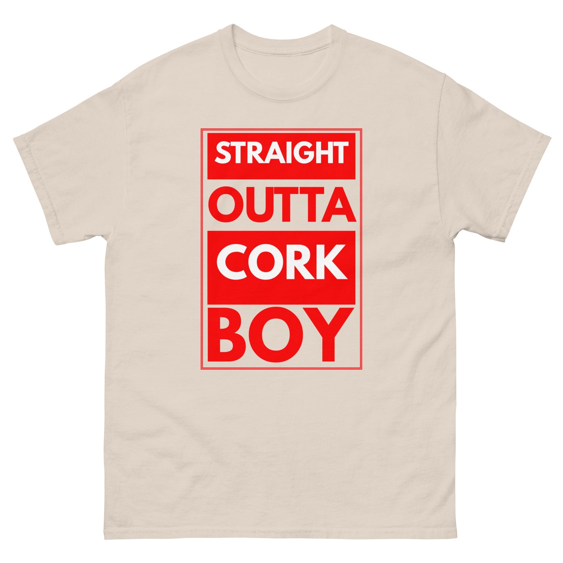 Straight Outta Cork Boy T-Shirt | Funny Irish Tee - FunPrint4You