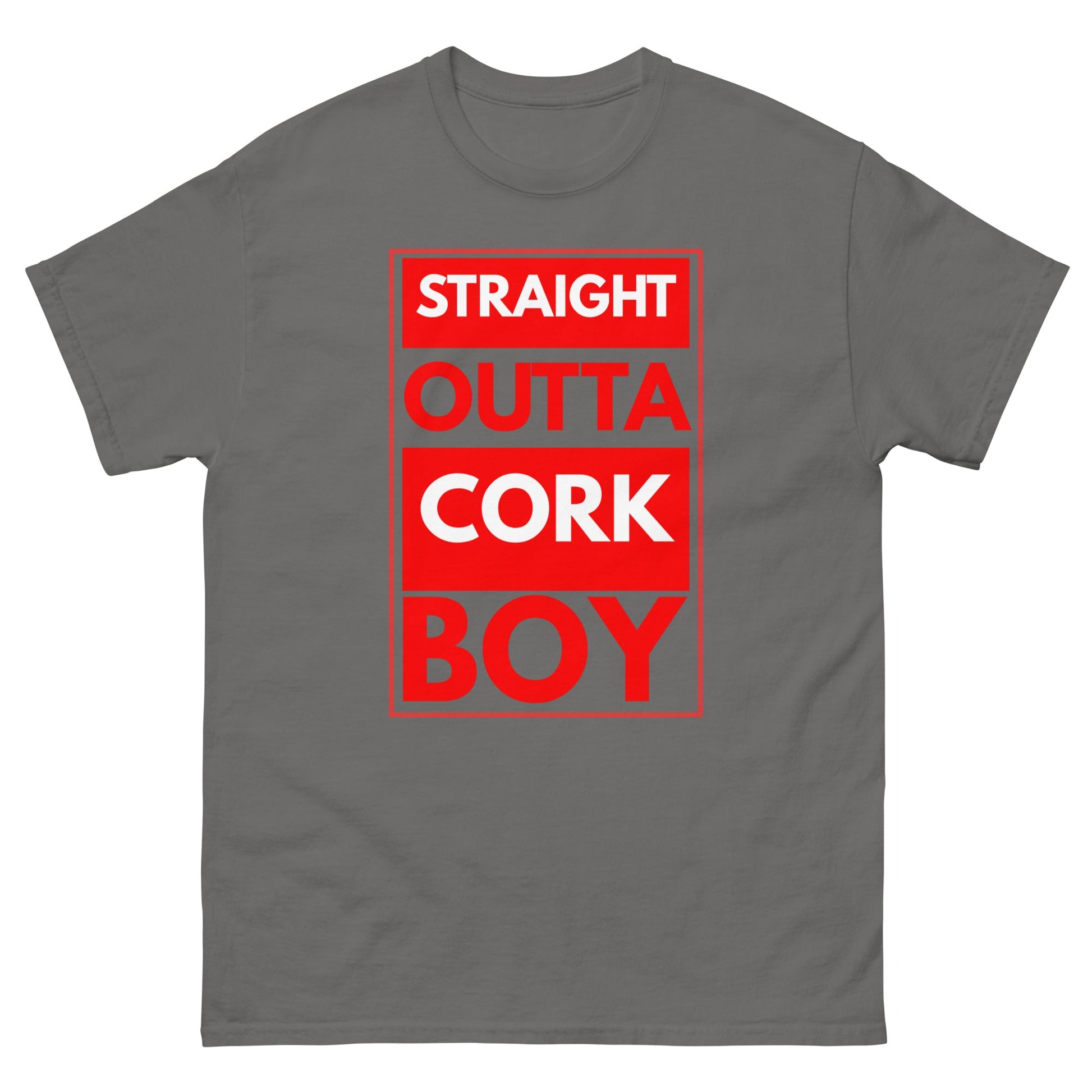 Straight Outta Cork Boy T-Shirt | Funny Irish Tee - FunPrint4You