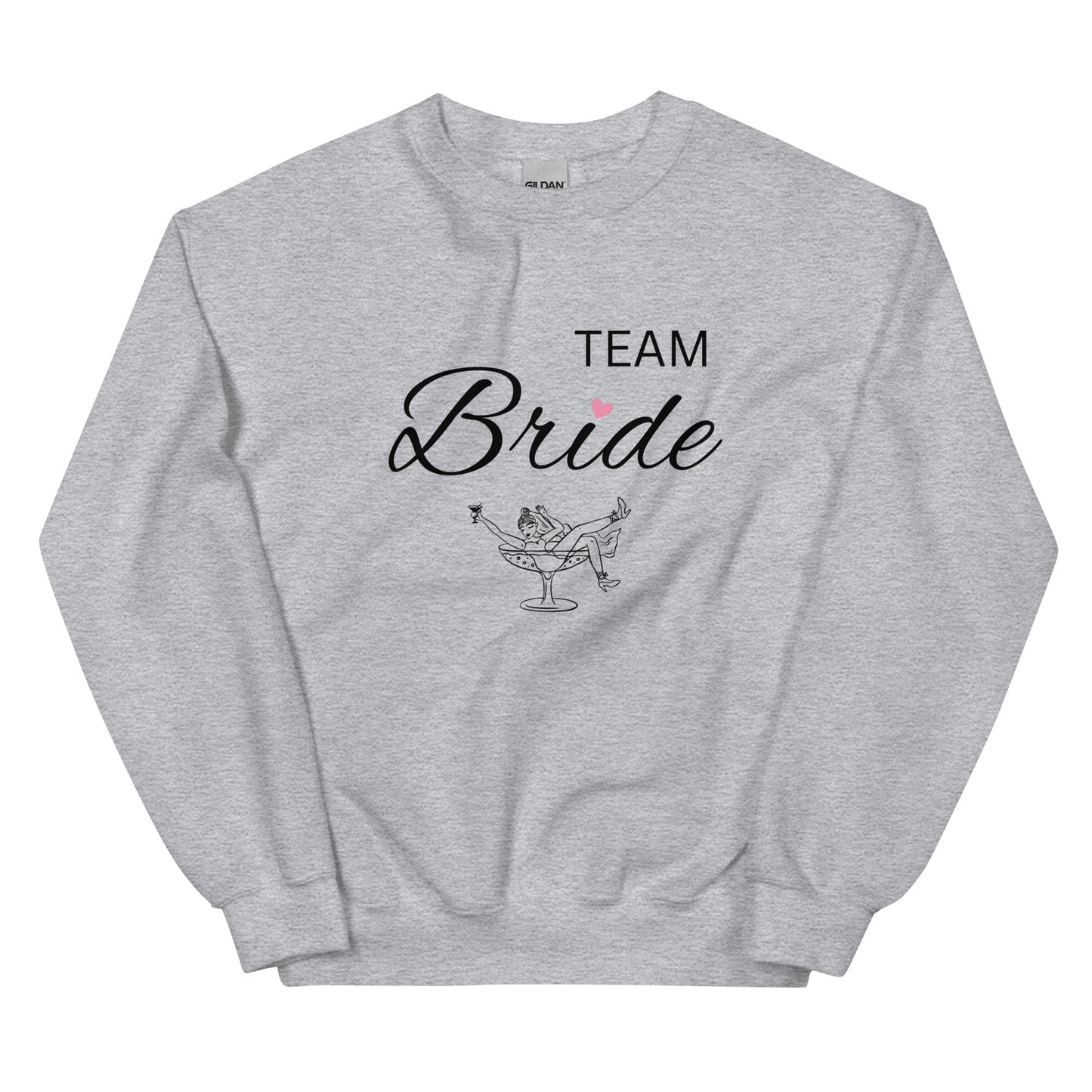 Team Bride Hen Party Sweatshirt – Grey Cosy Edition UK/Ireland - FunPrint4You