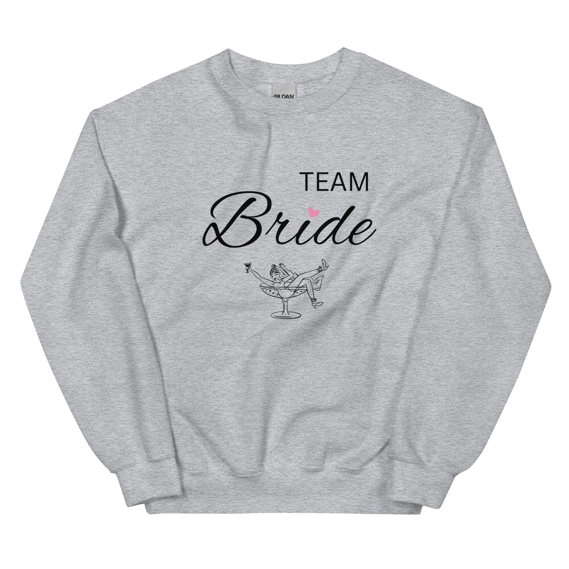 Team Bride Hen Party Sweatshirt – Grey Cosy Edition UK/Ireland - FunPrint4You