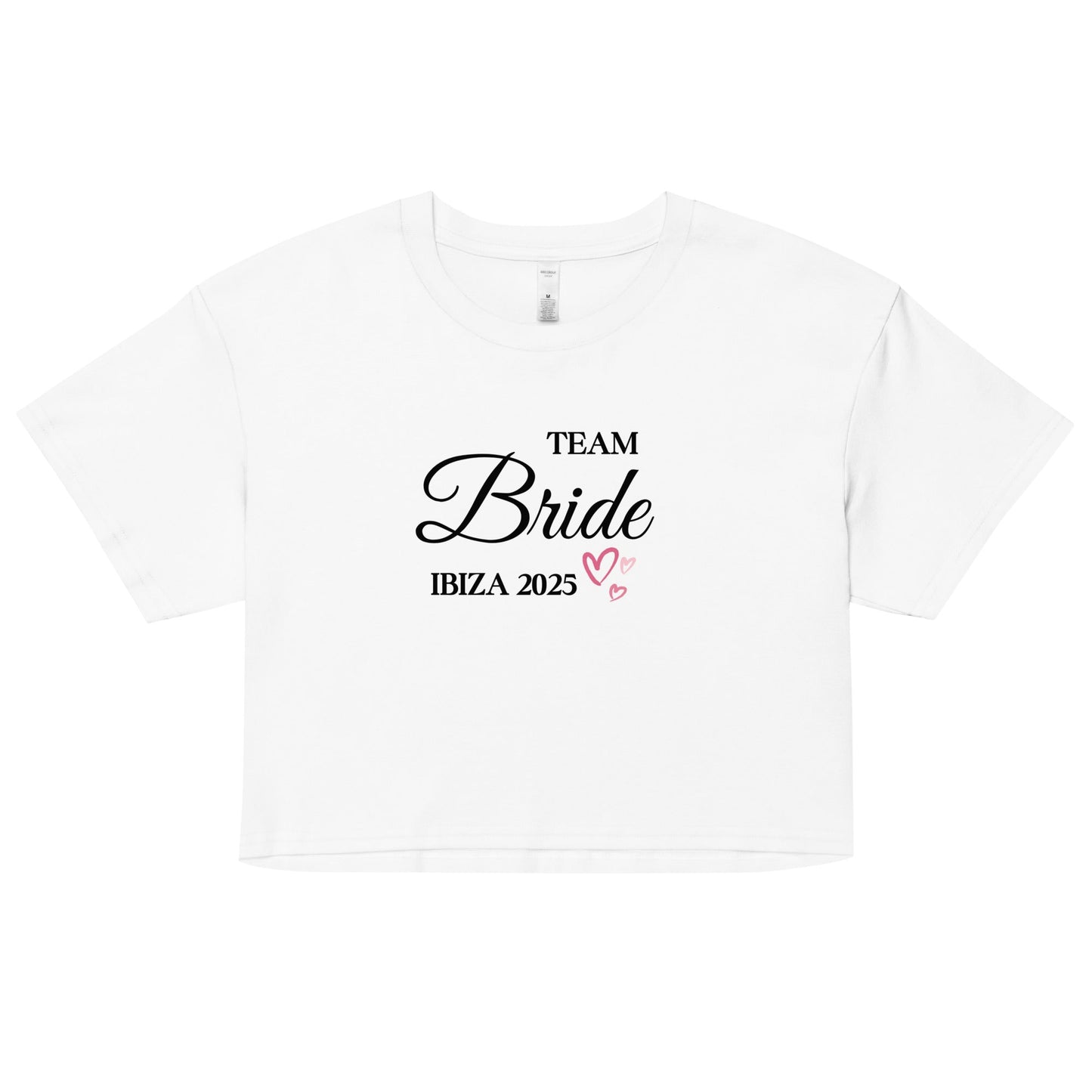 Team Bride Ibiza 2025 Women’s Baby Tee – Cute Bachelorette Party Shirt, Hen Do Outfit UK & Ireland - FunPrint4You