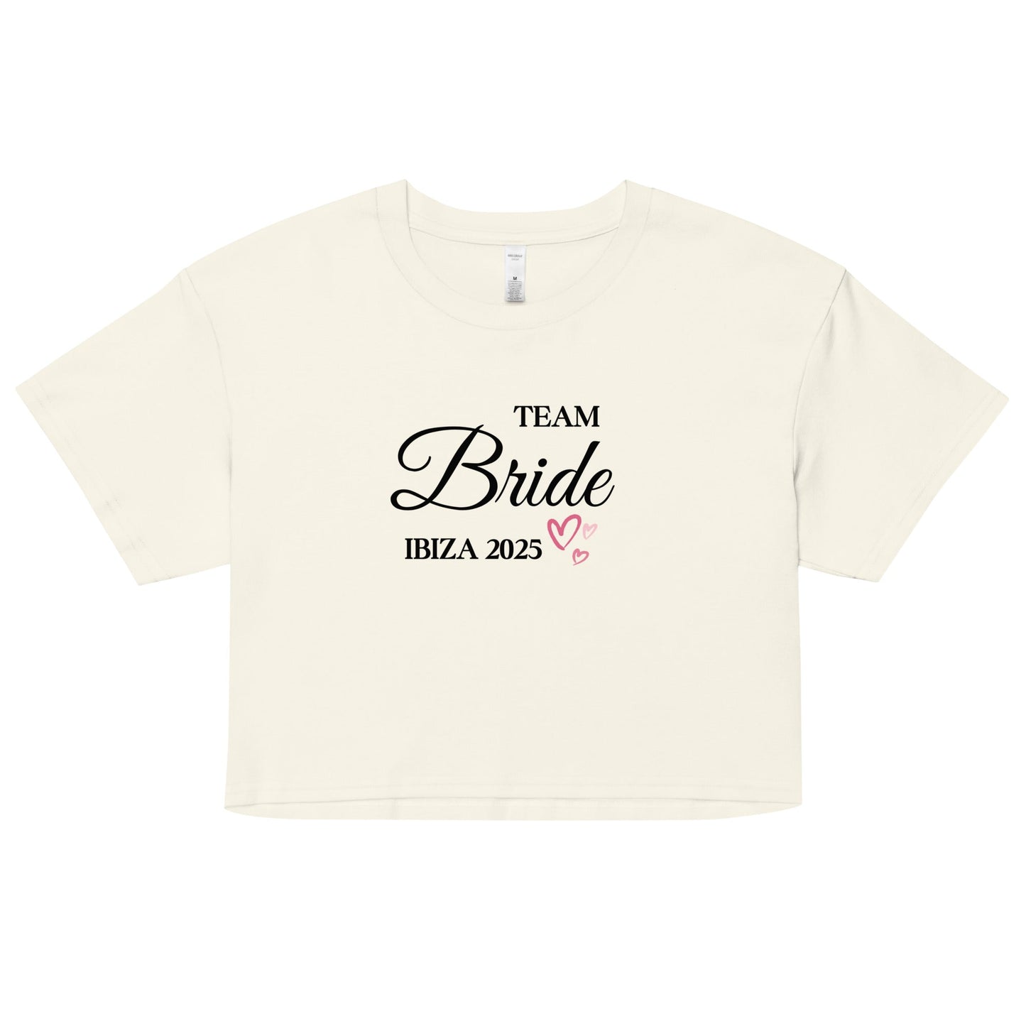 Team Bride Ibiza 2025 Women’s Baby Tee – Cute Bachelorette Party Shirt, Hen Do Outfit UK & Ireland - FunPrint4You