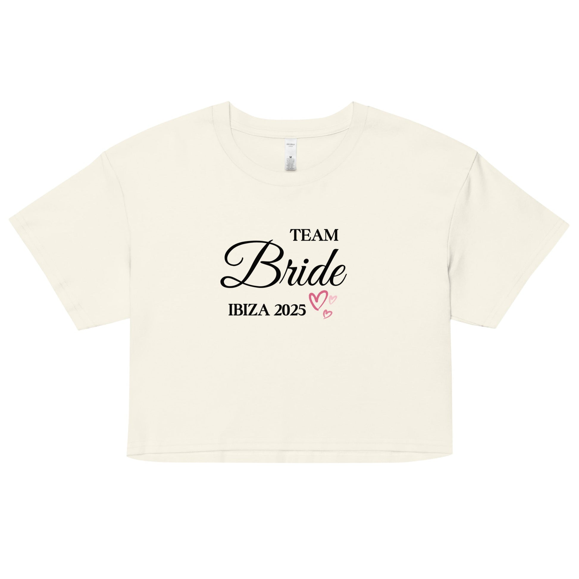 Team Bride Ibiza 2025 Women’s Baby Tee – Cute Bachelorette Party Shirt, Hen Do Outfit UK & Ireland - FunPrint4You