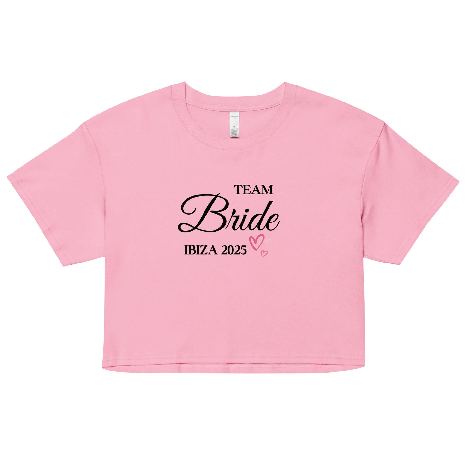 Team Bride Ibiza 2025 Women’s Baby Tee – Cute Bachelorette Party Shirt, Hen Do Outfit UK & Ireland - FunPrint4You