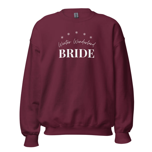 Winter Wonderland Bride Sweatshirt – Cosy Winter Hen Party Jumper - FunPrint4You
